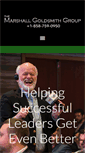 Mobile Screenshot of marshallgoldsmithgroup.com