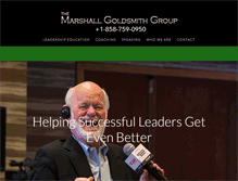 Tablet Screenshot of marshallgoldsmithgroup.com